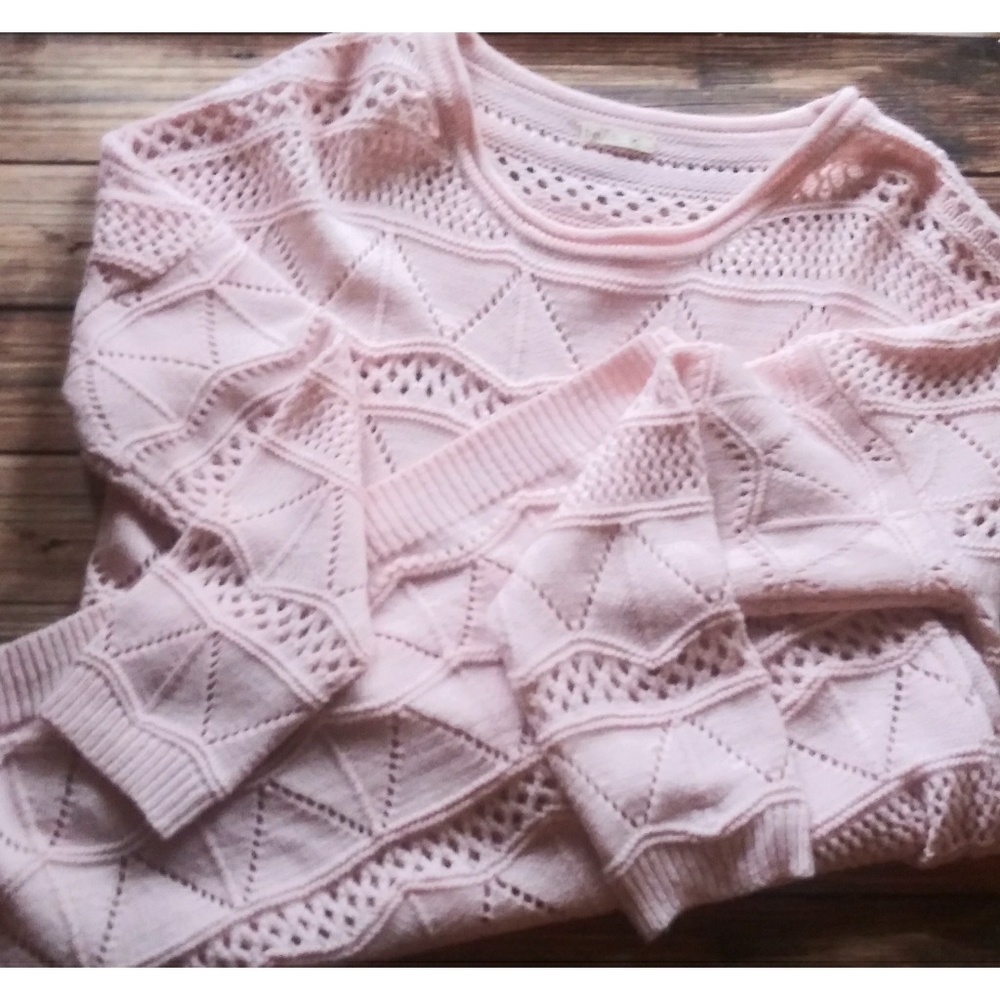 Super Cute Light Pink Fashion Grandma Sweater